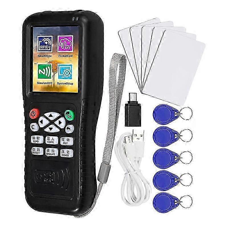 Multi Frequencies Rfid Smart Card Programmer, Rfid Reader Writer Duplicator, Nfc Reader, Encrypted Card Decoder