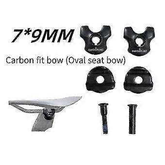 Grampo de canote de bicicleta para adaptador de trilhos de selim de carbono 7x9 mm tubo de canote de bicicleta oval/clipes redondos