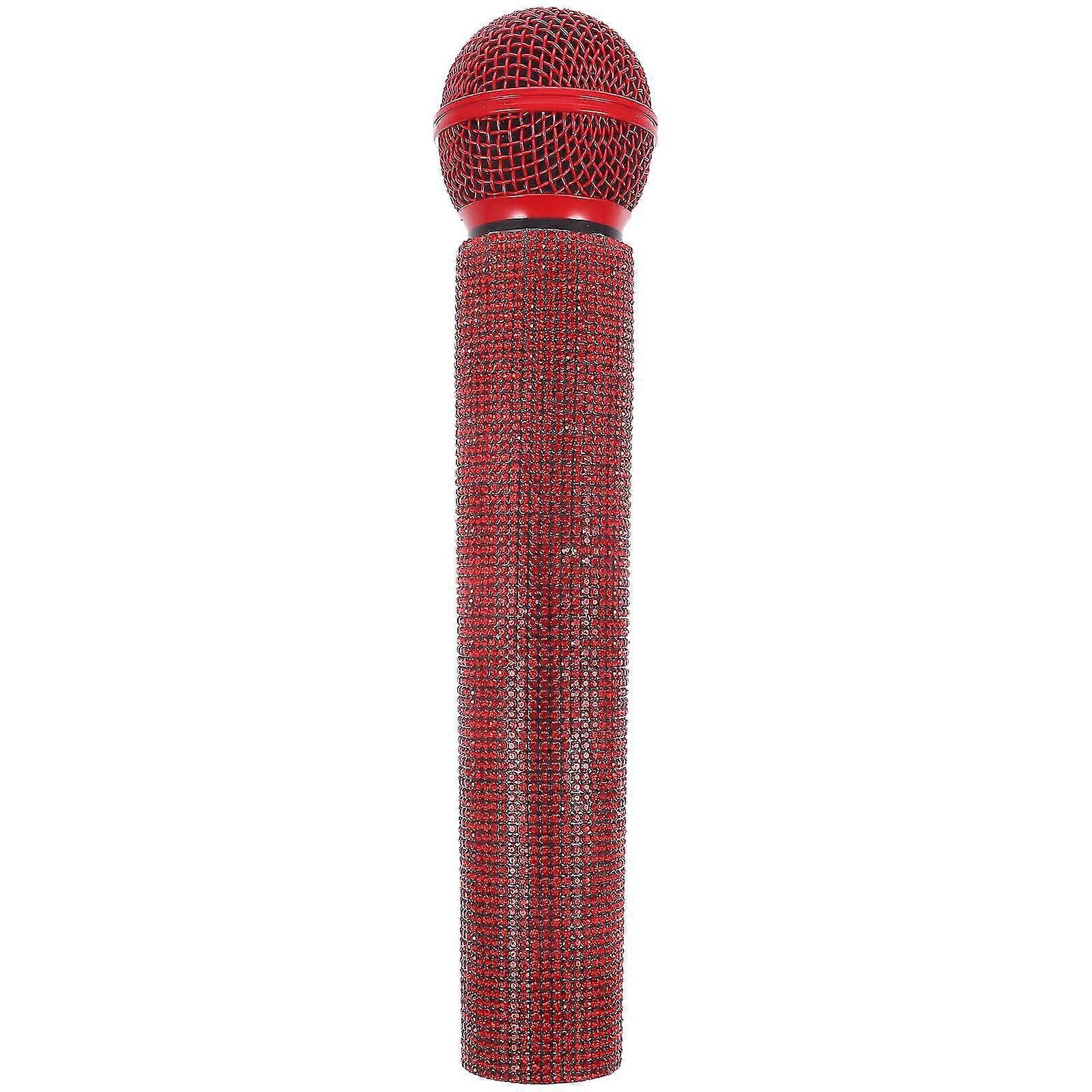 Simulation Microphone Prop Handheld Alloy Microphone Model Stage Performance Microphone Prop