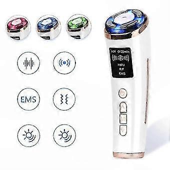 Mini Face Massager with HIFU Ultrasound and EMS Micro Current for Facial Skin Tightening and Lifting