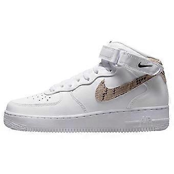 Nike Air Force 1 '07 Mid White Snake Swoosh Women's DD9625-101