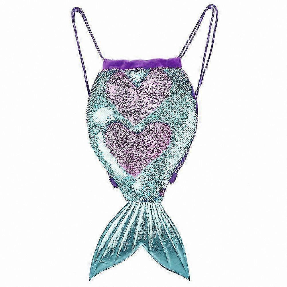 Large Flexible Sequin Drawstring Backpack