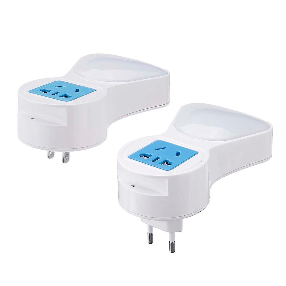 Eu/us Ac100-240v 5w Light Sense Led Night Light Socket Creative Usb Charging Socket