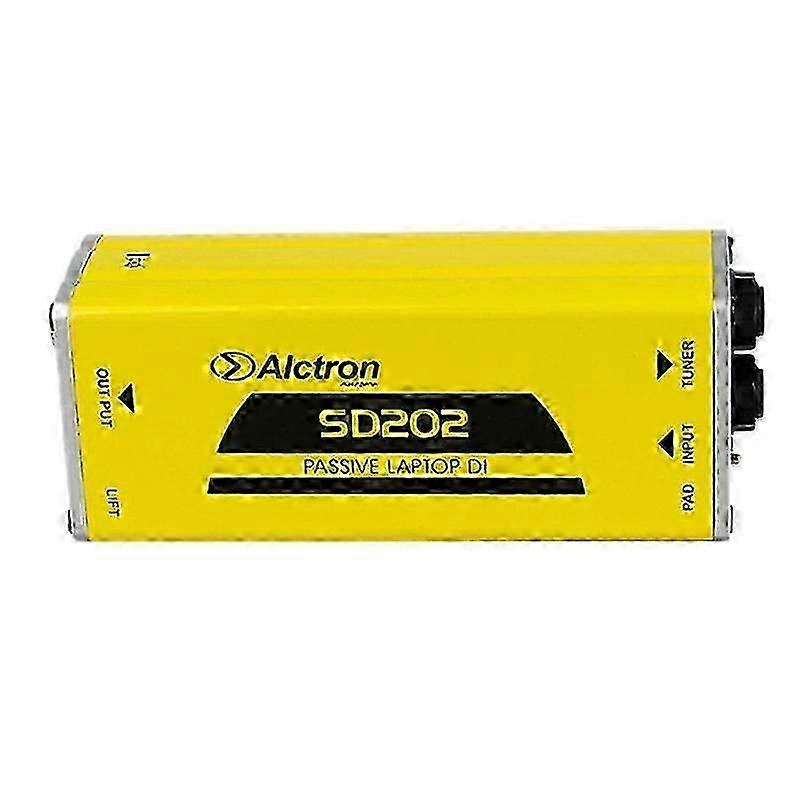 Alctron SD202 Passive DI Box Impedance Conversion DI Box Direct Connection Box compatible with Electric Guitar Effects Simple