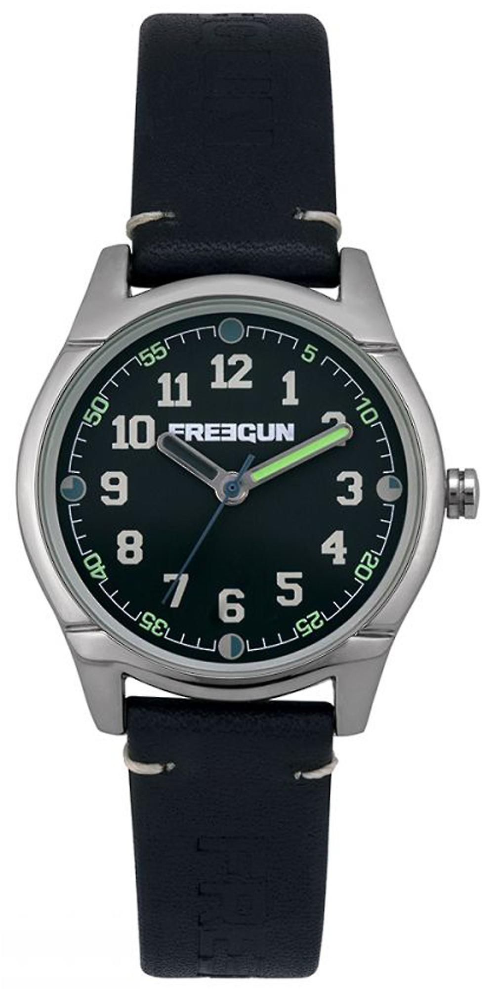 Freegun ? Varial? ee5258? Boys' Watch Boys' Analog Quartz Watch with Cowhide Bracelet EE5258
