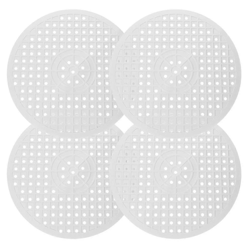 Kitchen Sink Protector Pad Rubber Sink Mat compatible with Drying 8Pcs White