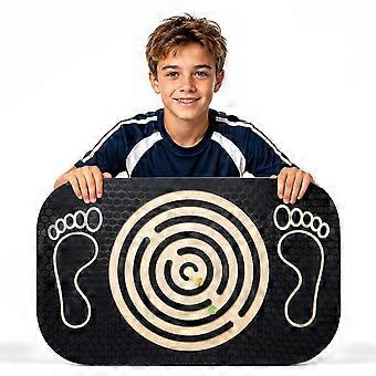 Balansbord van hout met labyrint, evenwichtstrainer voor kinderen en volwassenen