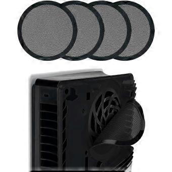 PS5 Slim/PS5 Pro Dust Cover Protector, 4 Pack Fan Dustproof Filter Mesh, High-Density Breathable Mesh Dust Cover for PS5 Cooling Fan, Compatible with 