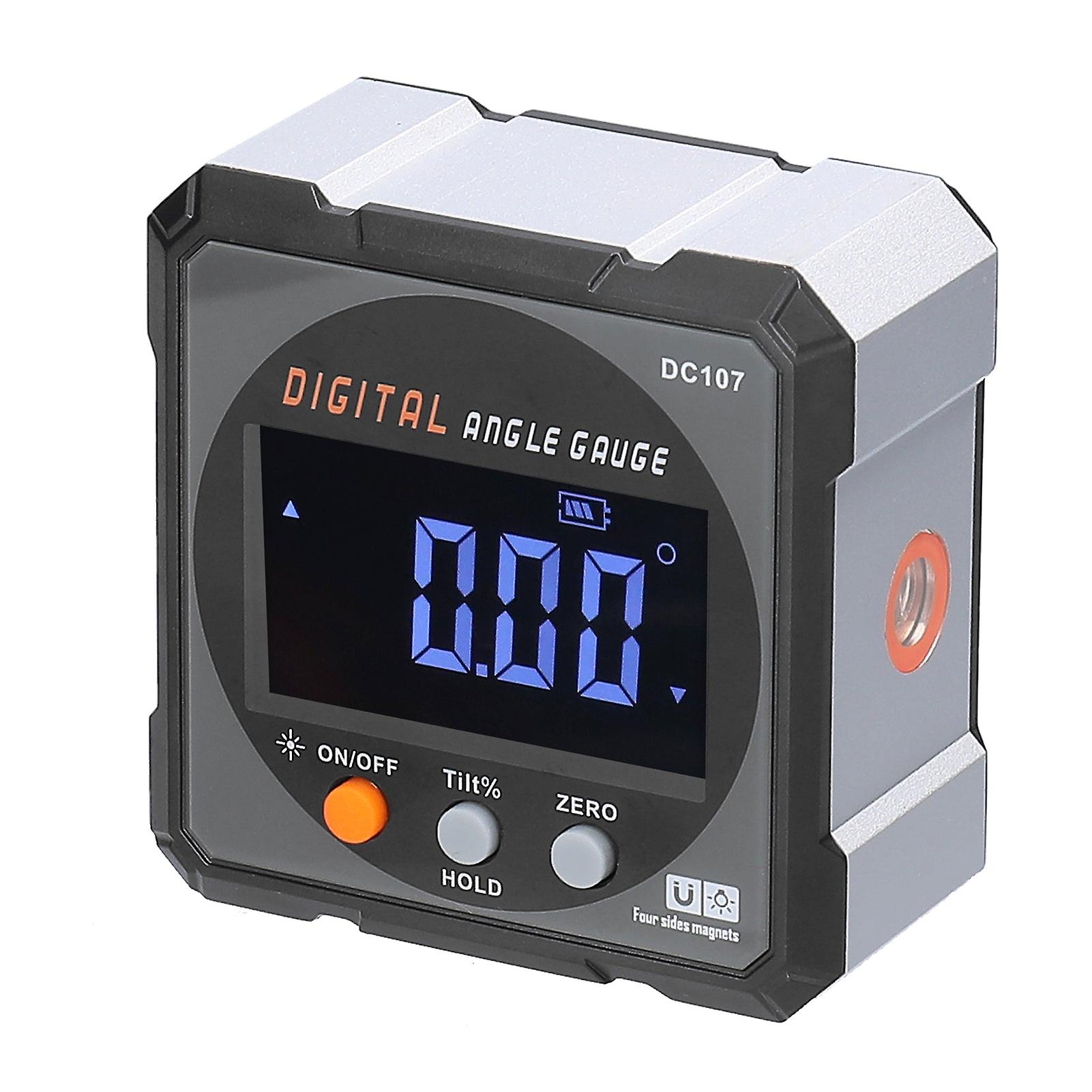 Goniometer Electronic Digital Protractor Inclinometer Ip54 Grade Measurement Data Hold Function 2-way Laser Inclination Box