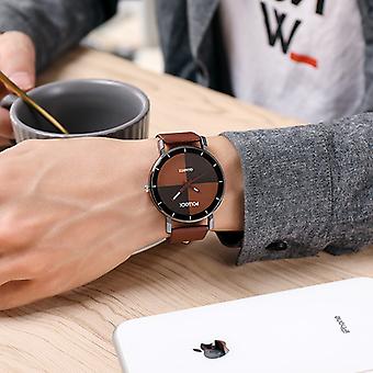 Veeki Men's Watch Leather Strap Decorative Watch Gifts For Men