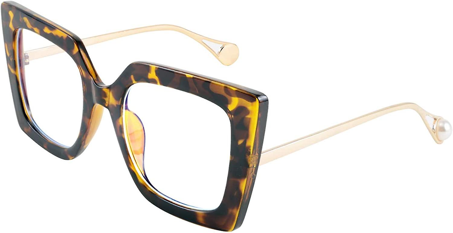 كبير الحجم مربع الضوء الأزرق حجب النظارات العين سلالة الوهج لؤلؤة تطعيم الذراع القط العين أزياء نظارات B2639