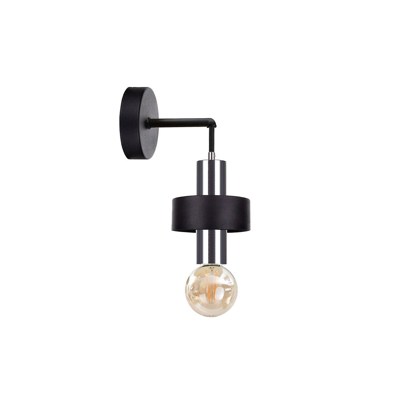 Keter Unica Wall Lamp Black, Silver, 12cm, 1x E27