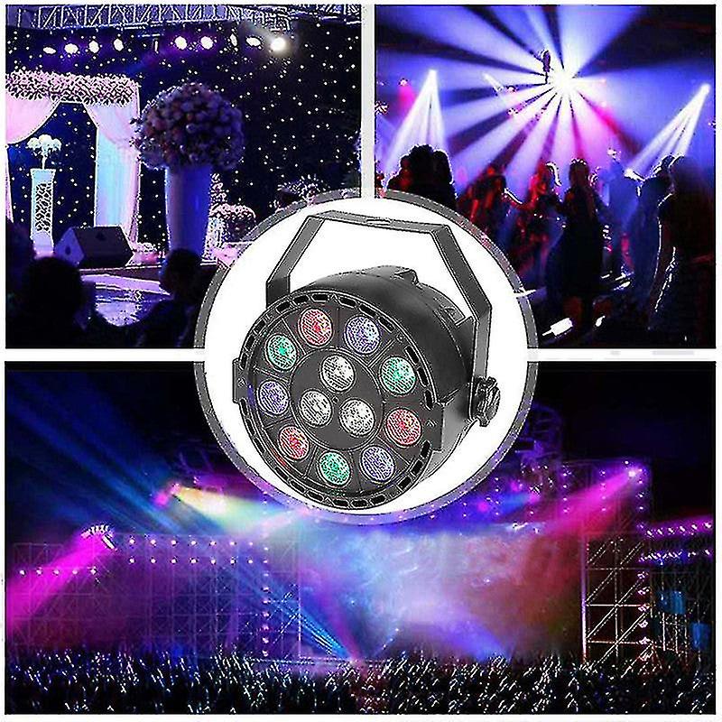 Flat 12 Led Par Stage Light Rgbw 36w Disco Party Lights Laser Dmx Luz Dj Effect Controller Dj Equipment Projector Luces Disco