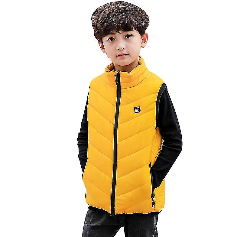 Chaleco eléctrico USB cálido para niños, chaleco calefactado