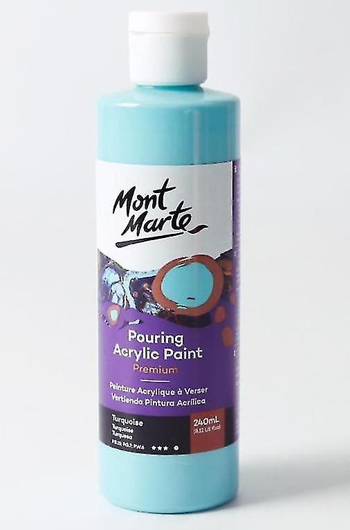 240Ml Turquoise Pigment Acrylic Paint Set Fluid Canvases oil Drawing Art
