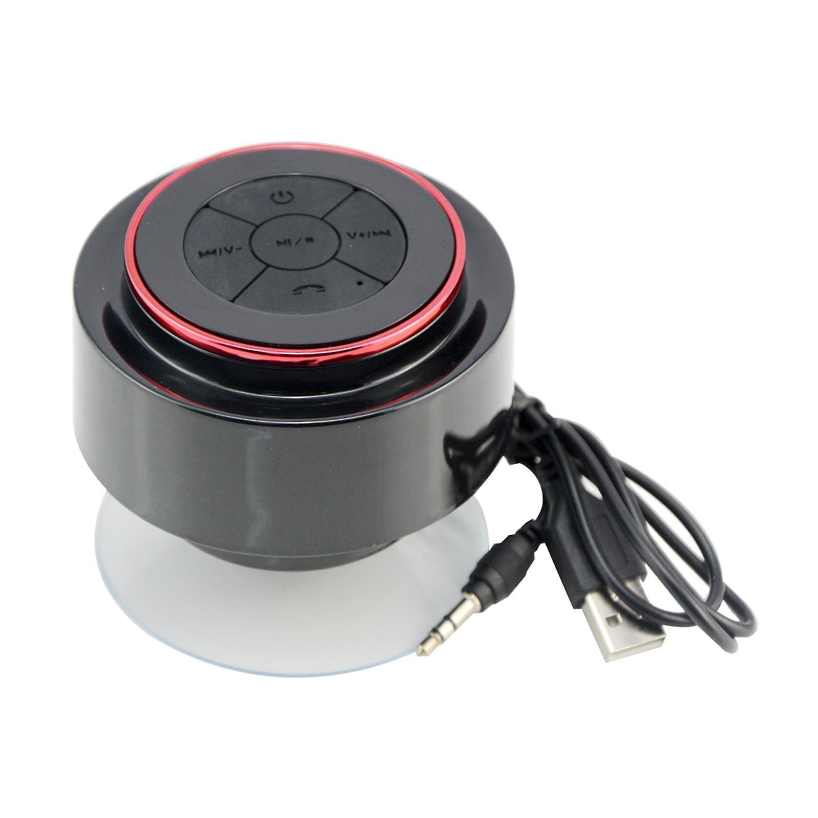 Bluetooth Shower Speaker Hands-Free Suction Cup Home Bluetooth 3.0 Speaker red