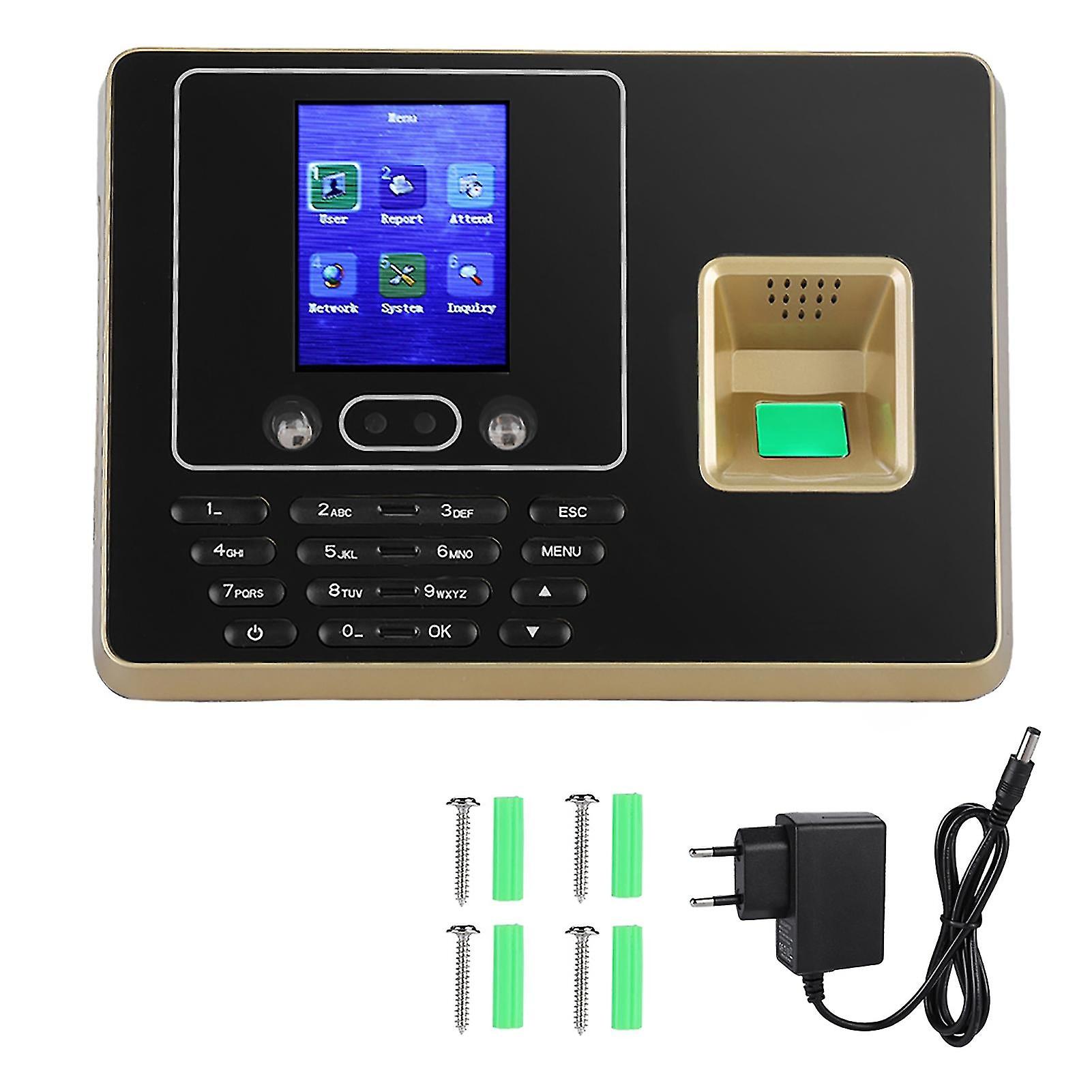 2.8Inches Tft Lcd Screen Face Fingerprint Recognition Machine Time Attendance Clock Recorder Eu