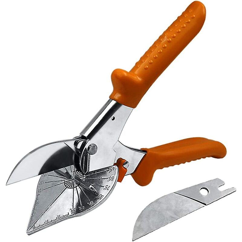 45°-135° Angle Miter Cutter, Multi-Function Trunk Scissors, Quarter Round Cutter Tool for Cutting Pvc Ppr Pe Pipe, Branch, Wire. Including 1 S