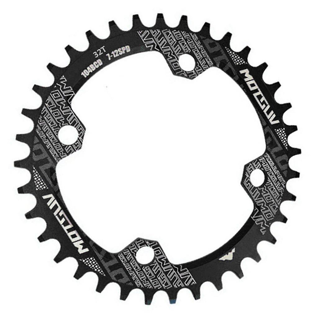 104BCD Yuvarlak Dar Geniş 30-38T Aynakol MTB Bisiklet Zinciri Tekerlek Siyah 32T