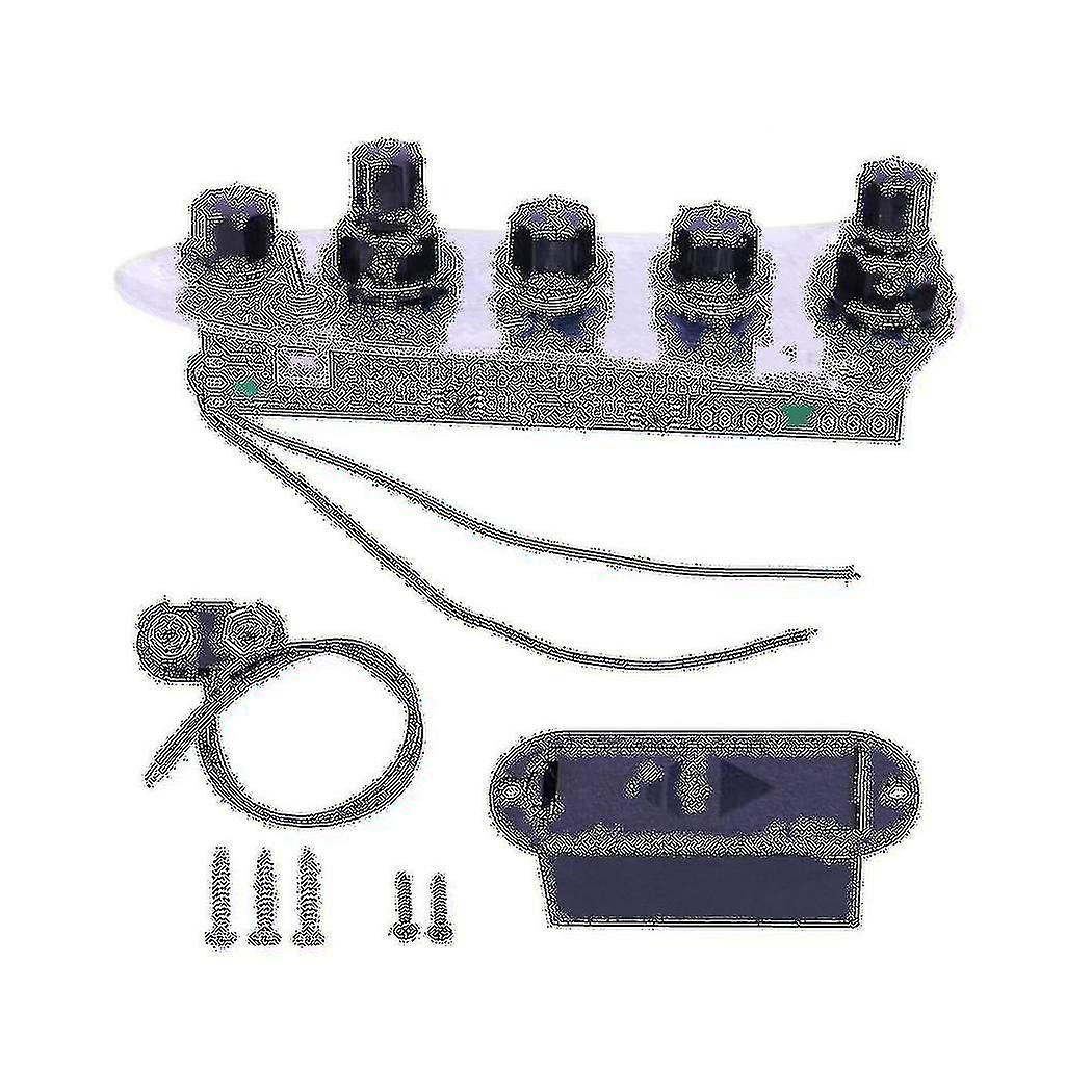 5 Jazz Jb Bass Loaded Wired Control Plate For 4/5 String Parts