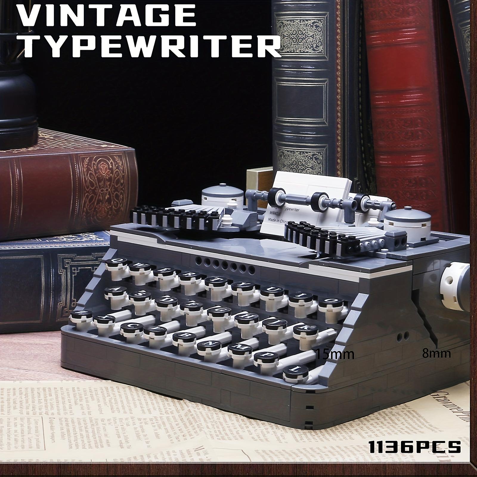 1136pcs Retro Typewriter Building Blocks Set - The Perfect Gift For Adults & Teens!