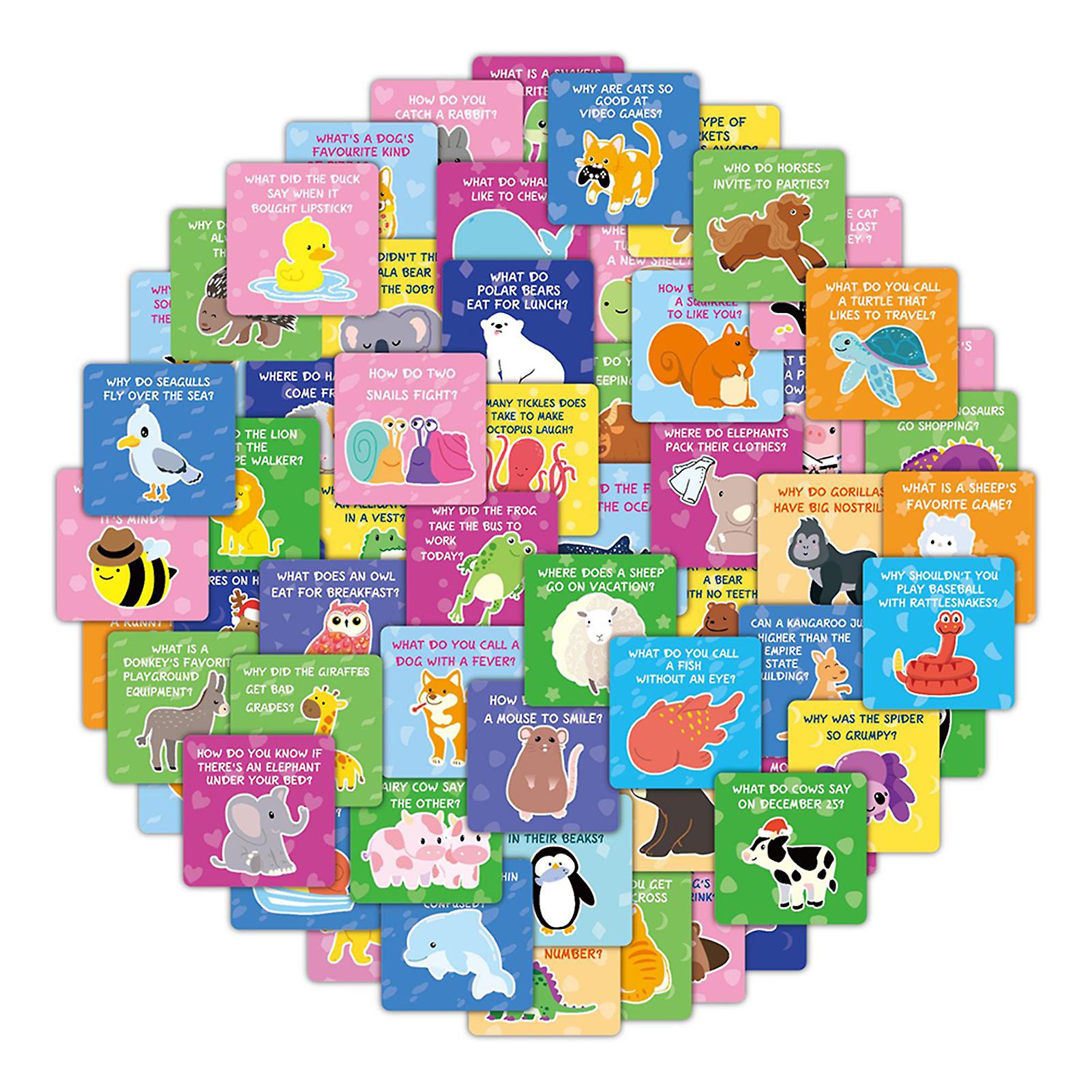 60pcs Lunchbox Notes for Children Portable Small Notes Postcards for Schools Student