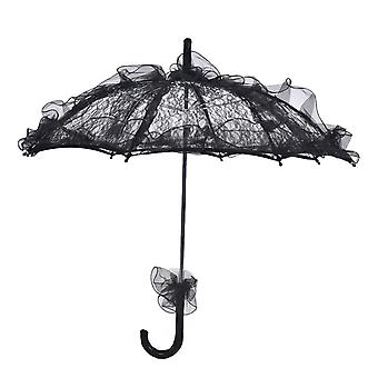 Elegante Spitze Braut Regenschirm Hochzeitsfeier Fotografie Dekor Requisite Spitze Sonnenschirm Dekoration