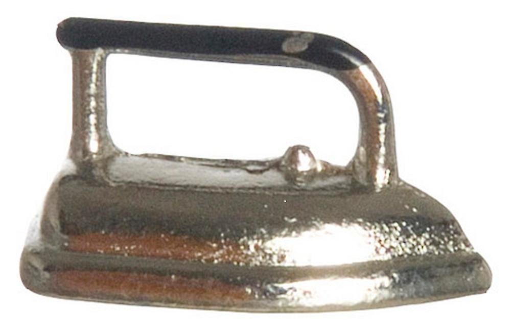 ドールハウススモールモダンクローム衣類アイロン1:12キッチンランドリーアクセサリー