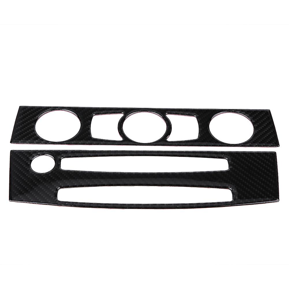 CD Control Cover Trim,Carbon Fiber LHD Car Air Vent Cover Trim Air Conditioner Cover Trim High-Intensity Output