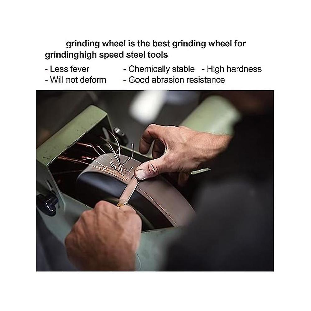 8 Inch CBN Grinding Wheel For Sharpening Tools - 320 Grit, 1" Wide, 5/8" Arbor For Bench Grinders