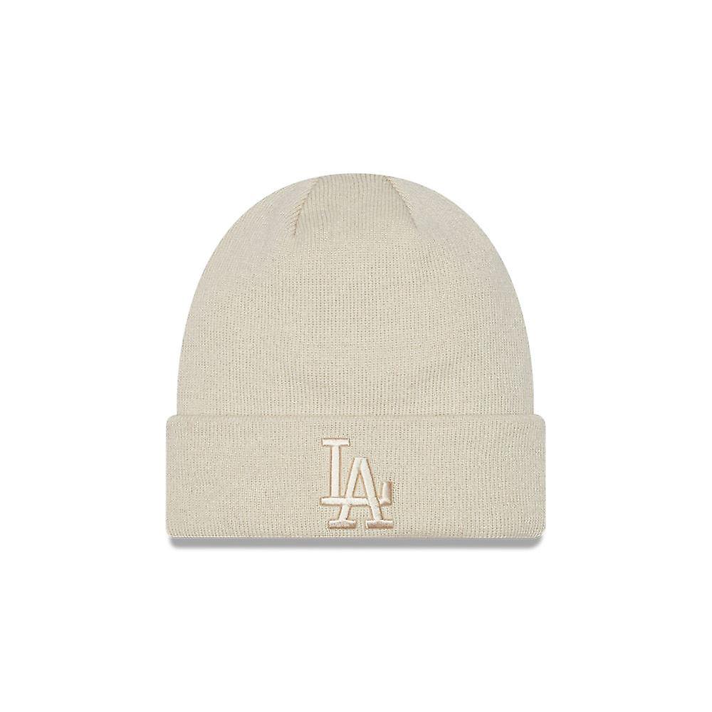 New Era Womens League Essential Beanie ~ LA Dodgers stone
