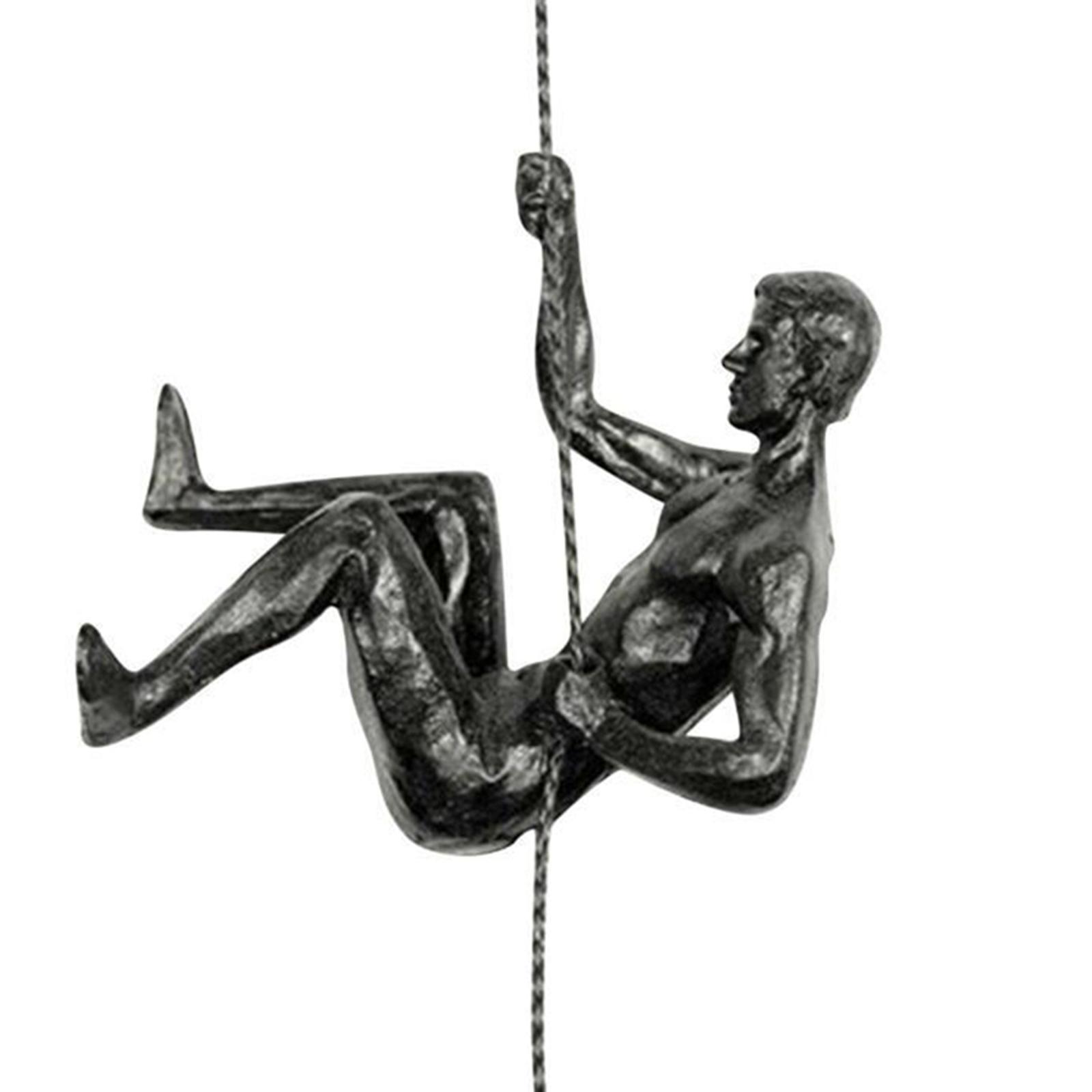 Creative Athletes Abstract Statue Modern Rock Climbing Figures Resin Ornaments Wall Decoration