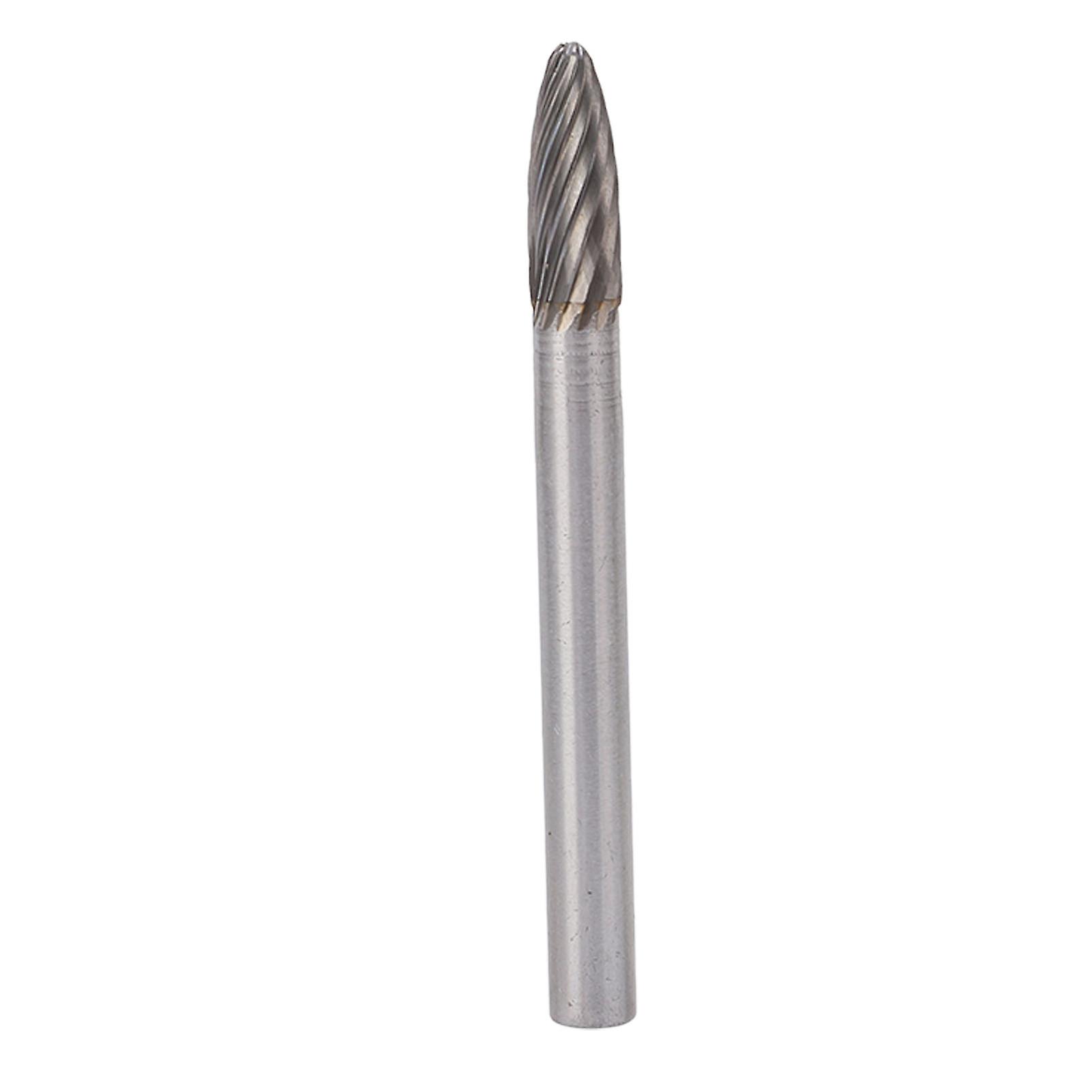 Rotary carving bits for deburring metal and wood surfaces