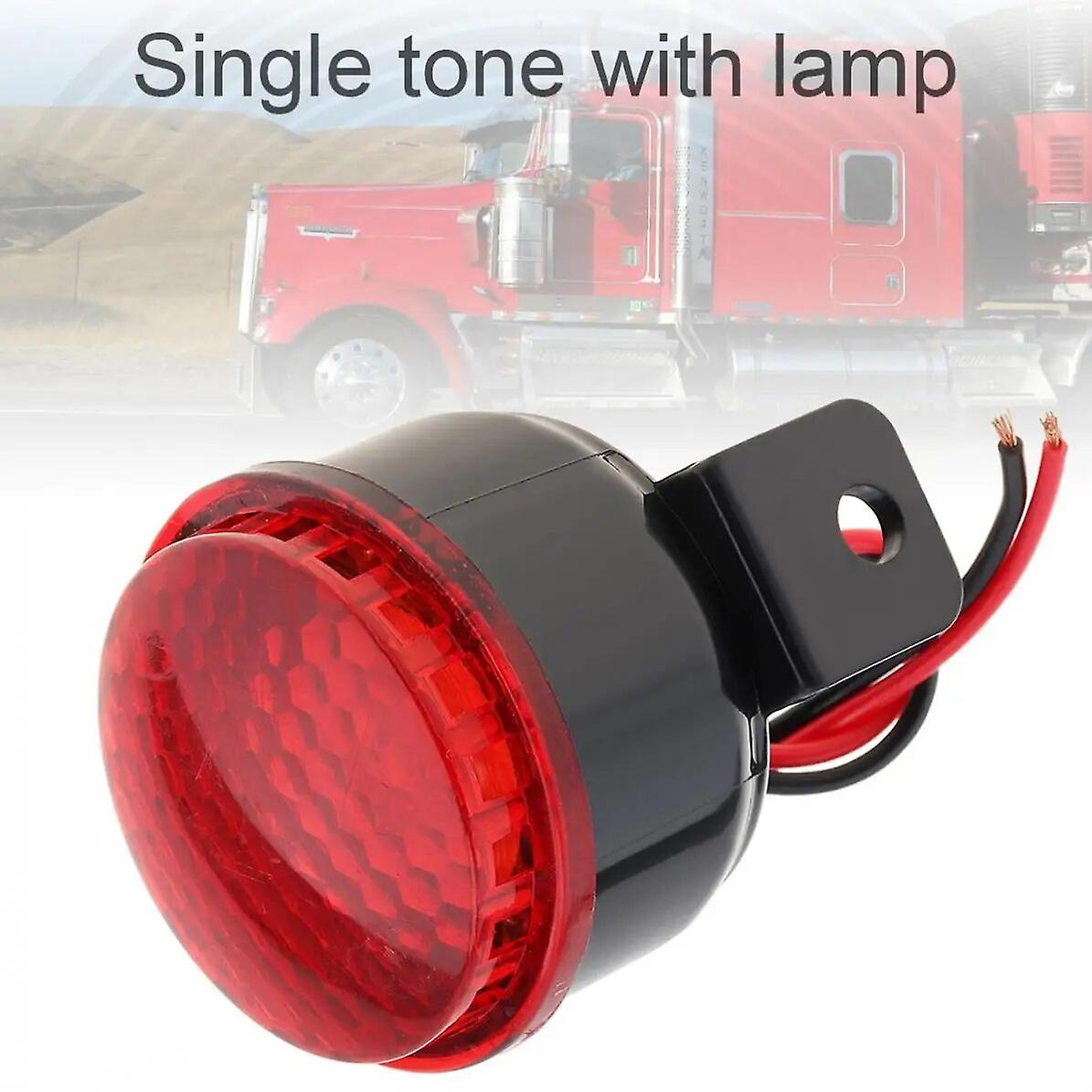 12V-24V Reverse Accessories Beeper Horn Vehicle Auto Warning Back Up Car Reversing Alarm Speaker Buzzer Siren with Wire/Light~57573