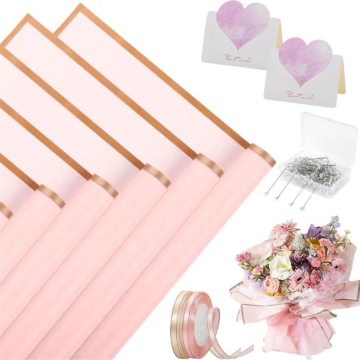 20 Sheets of Flower Wrapping Paper for DIY Craft Flower Wrapping Gift Wrapping Florist Bouquet Supp