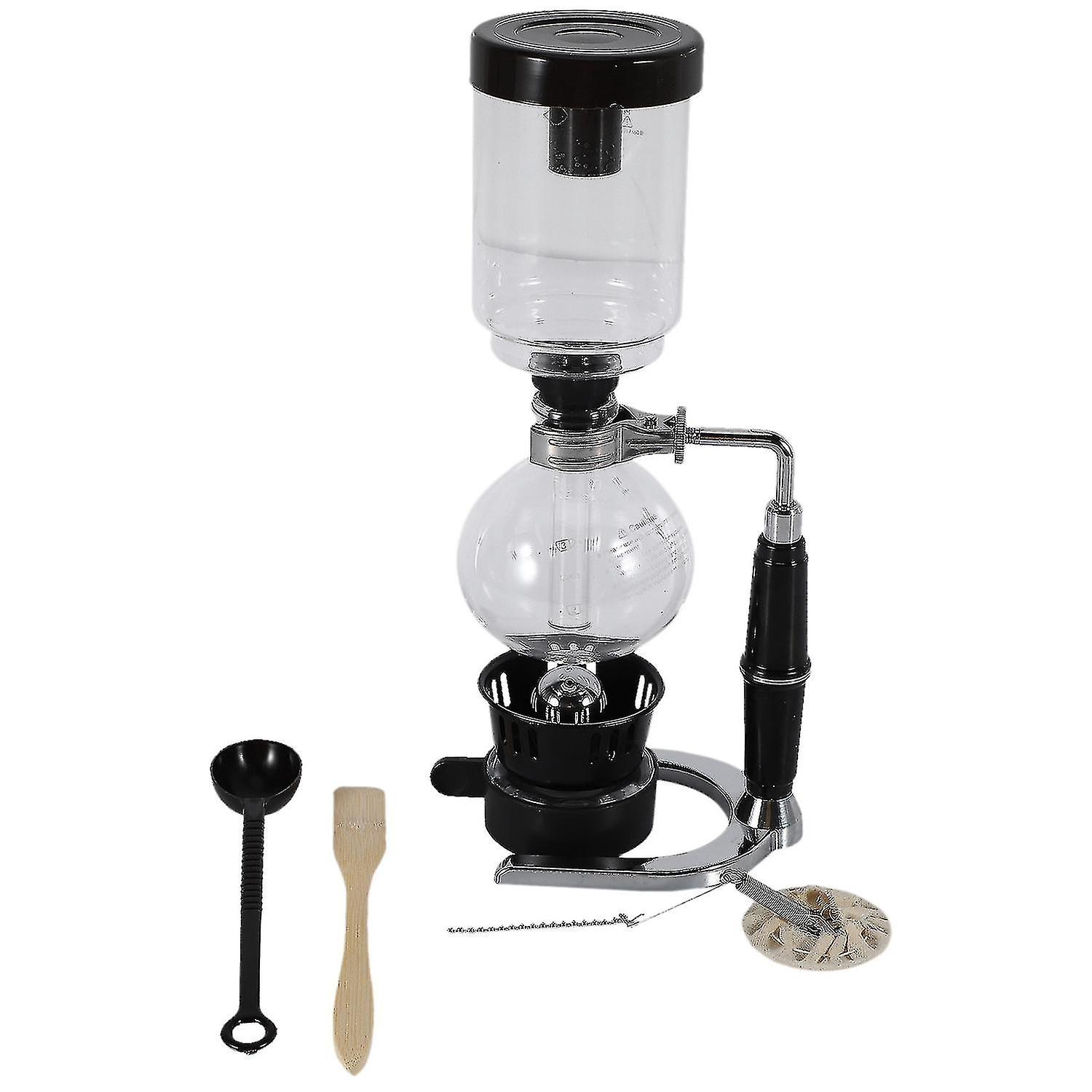 Handsifon Koffiezetapparaat Pot Vacuüm Koffiebrouwer Sifon Duurzaam Hittebestendig Glas Koffie Machin-YUHAO