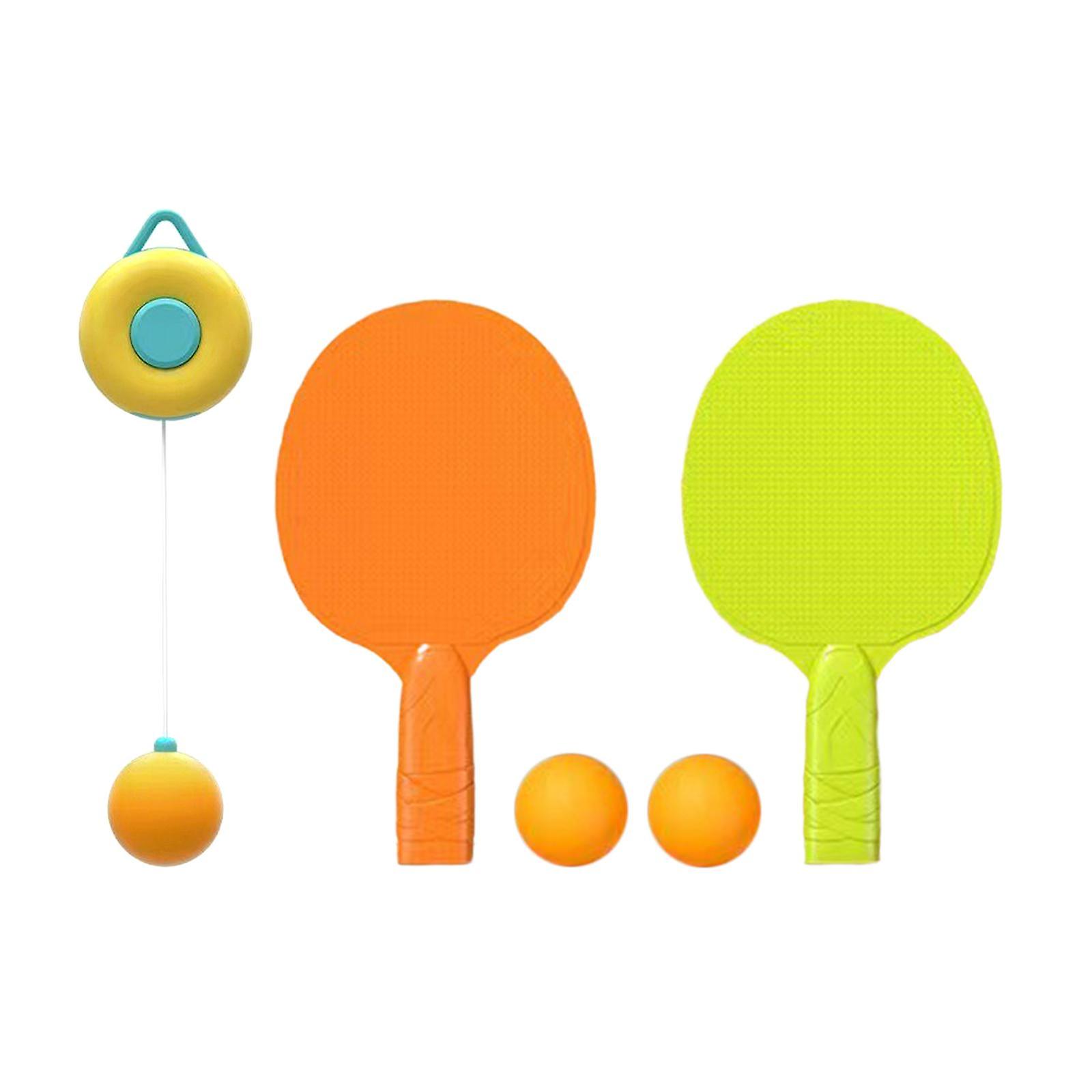 Hanging Table Tennis Trainer Set Ping Pong Trainer Solo Practice Parent Child Toy with Racquet and Ball for Exercise Activity