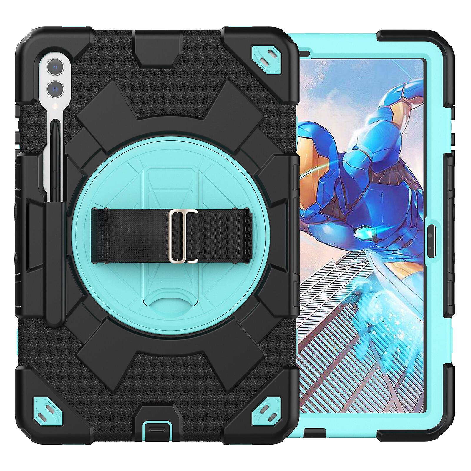 Case for Samsung Galaxy Tab S9 Plus with 360 Rotating Handle Stand and Adjustable Shoulder Strap