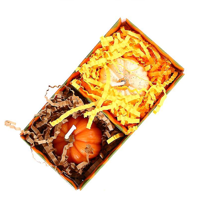 2pcs Pumpkin Shaped Candle