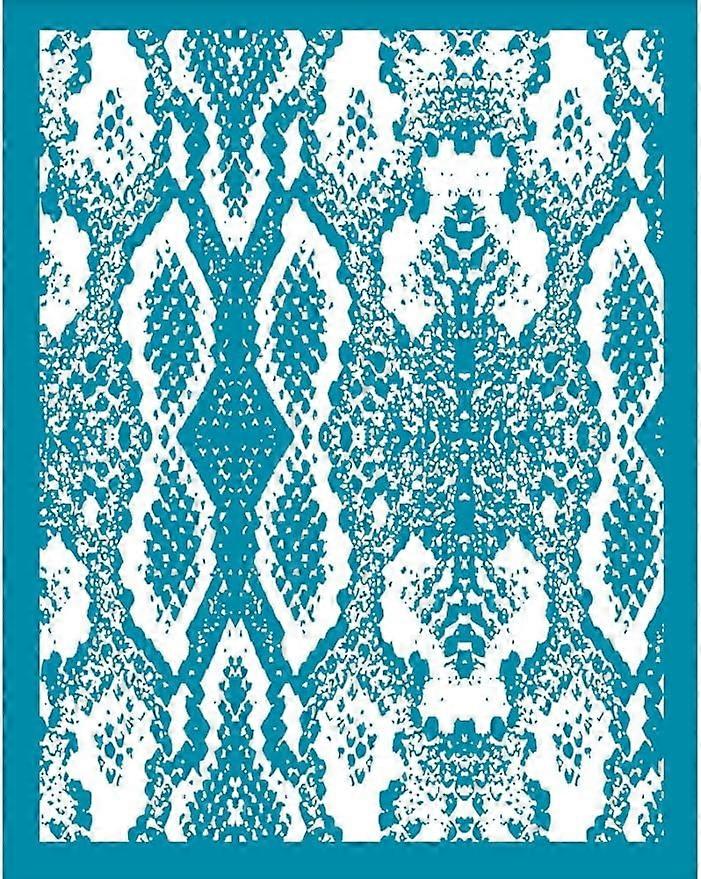 4x5 Inch Clay Stencils Snakeskin Pattern Silk Screen for Polymer Silk Screen Stencils