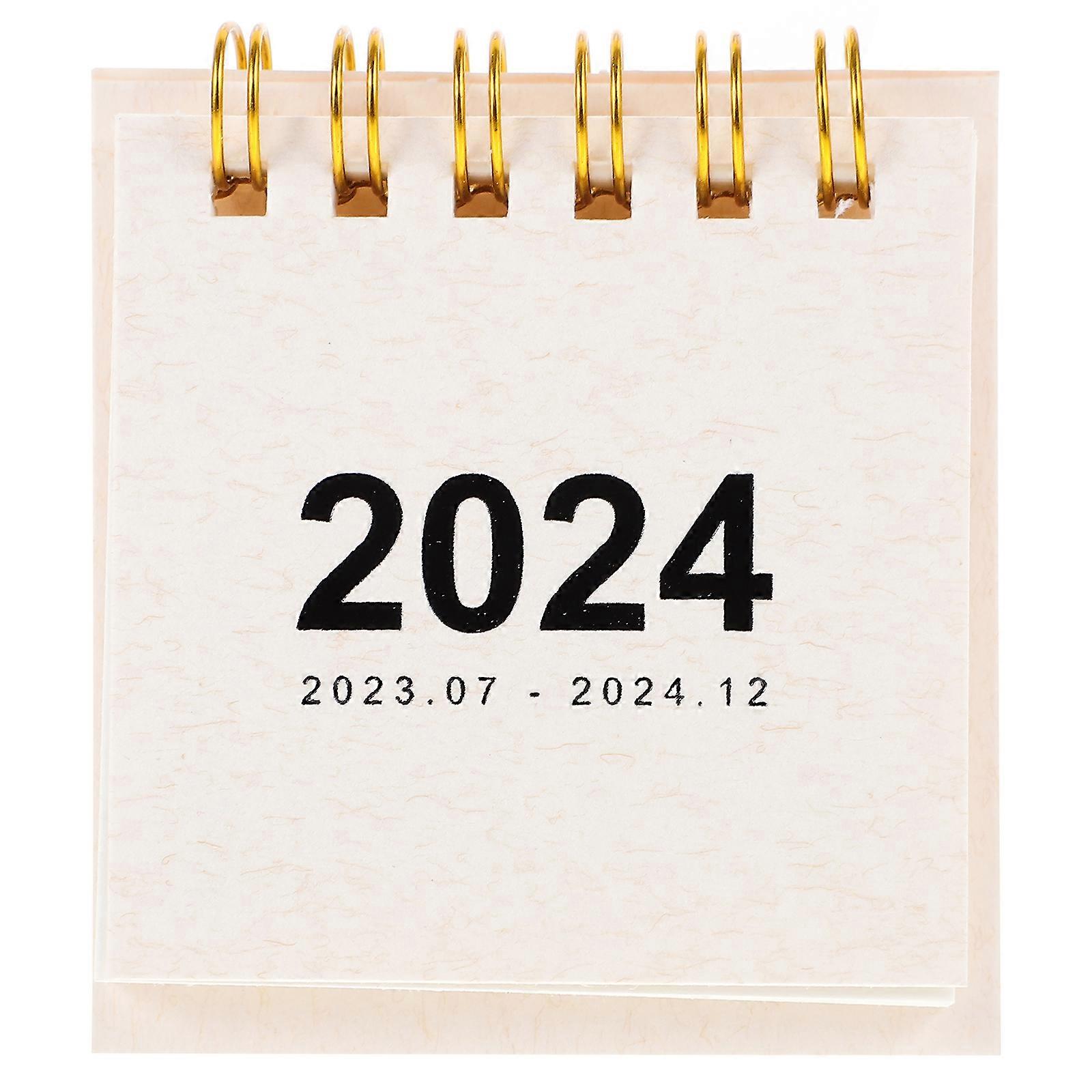 Household Standing Calendar Convenient Desk Calendar Desktop Table Calendar for Office