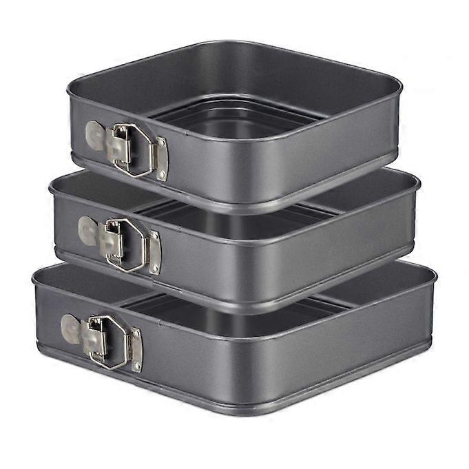 Fyrkantiga bakformar set om 3