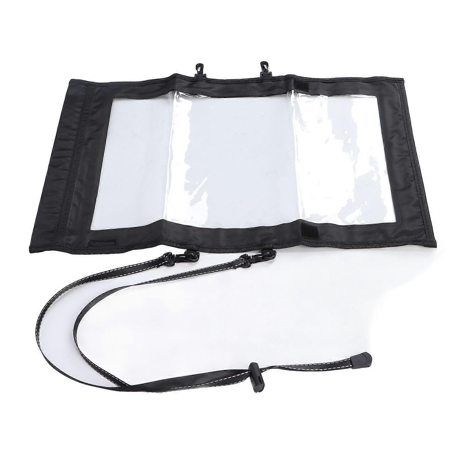 Transparent Map Storage Bag Waterproof Folding Storage Pouch for Outdoor Hiking Camping