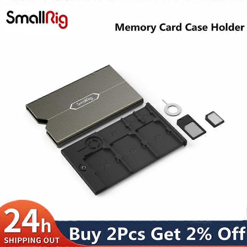 SmallRig - Memory Card Holder, Storage Rack for Memory Cards, Shockproof, Anti-Drop and Scratch, DSLR Camera 2832