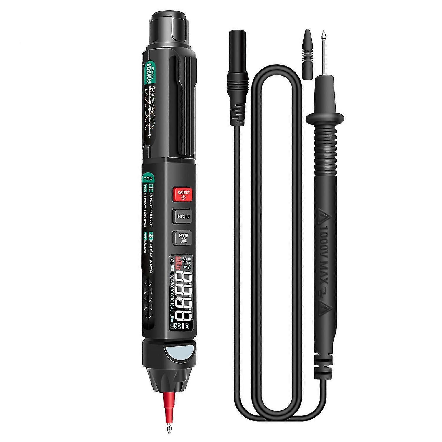 ANENG A3008 Pen Multimeter 6000 Counts Digital Multimeter Meter Tester with LCD Display Backlight Fl