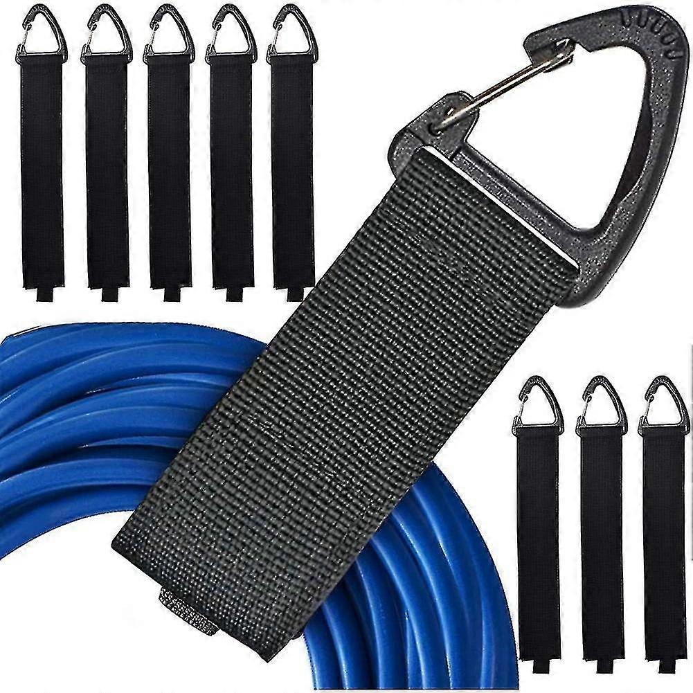 8pcs Extension Cord Holder Organizer, 16-inch Hook And Loop Extension Cord Organizer Hanger With Bu (haoyi
