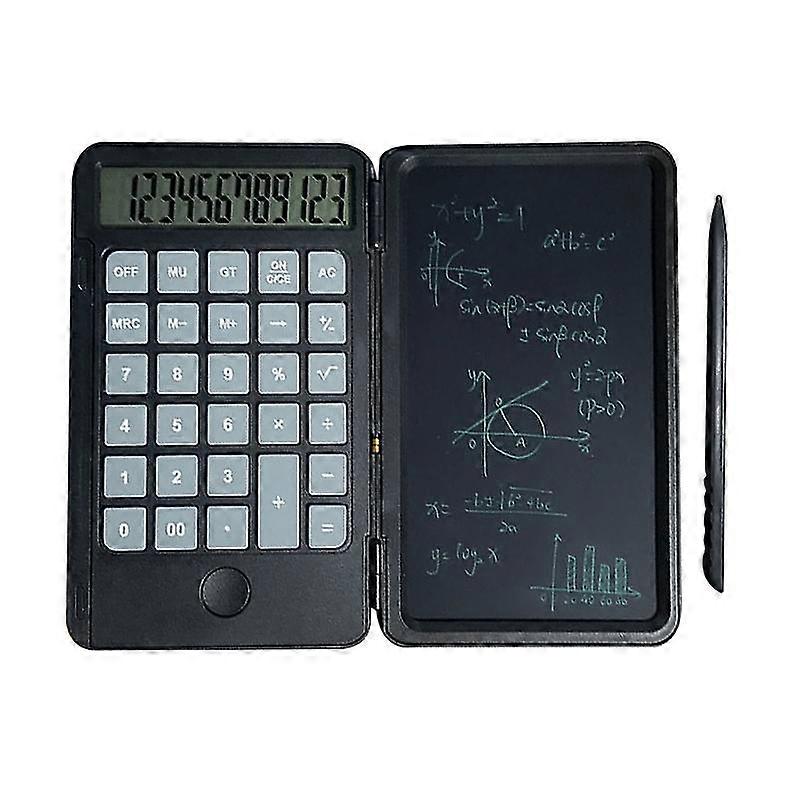 Calculator, Standard Function Desktop Calculator With Lcd Writing Tablet For Dai