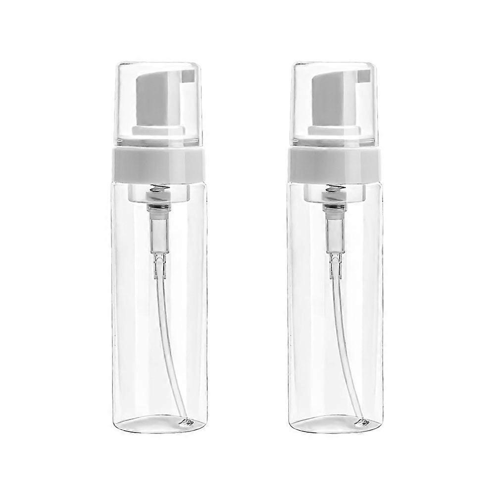 2pcs Lotion Foaming Bottles Lotion Storage Containers Sub Bottles (White)