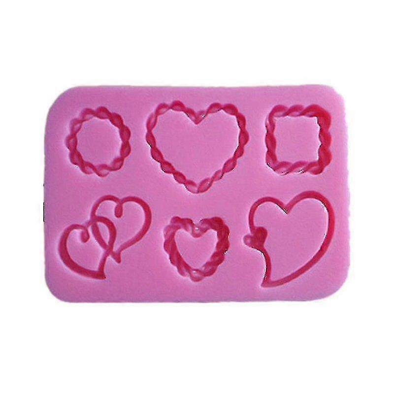 Miniowl-新しい籐ラブラブシェイプドロップグルーモールド-ラブシェイプケーキデコレーションモールド-1個