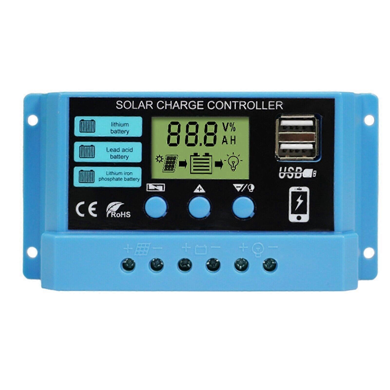 2V / 24V Solpanel Lithium Batteri Opladning Controller Panel Oplader Regulator Fg
